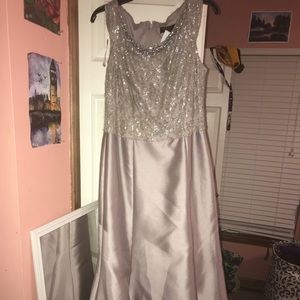 Metallic lilac mermaid prom/formal dress